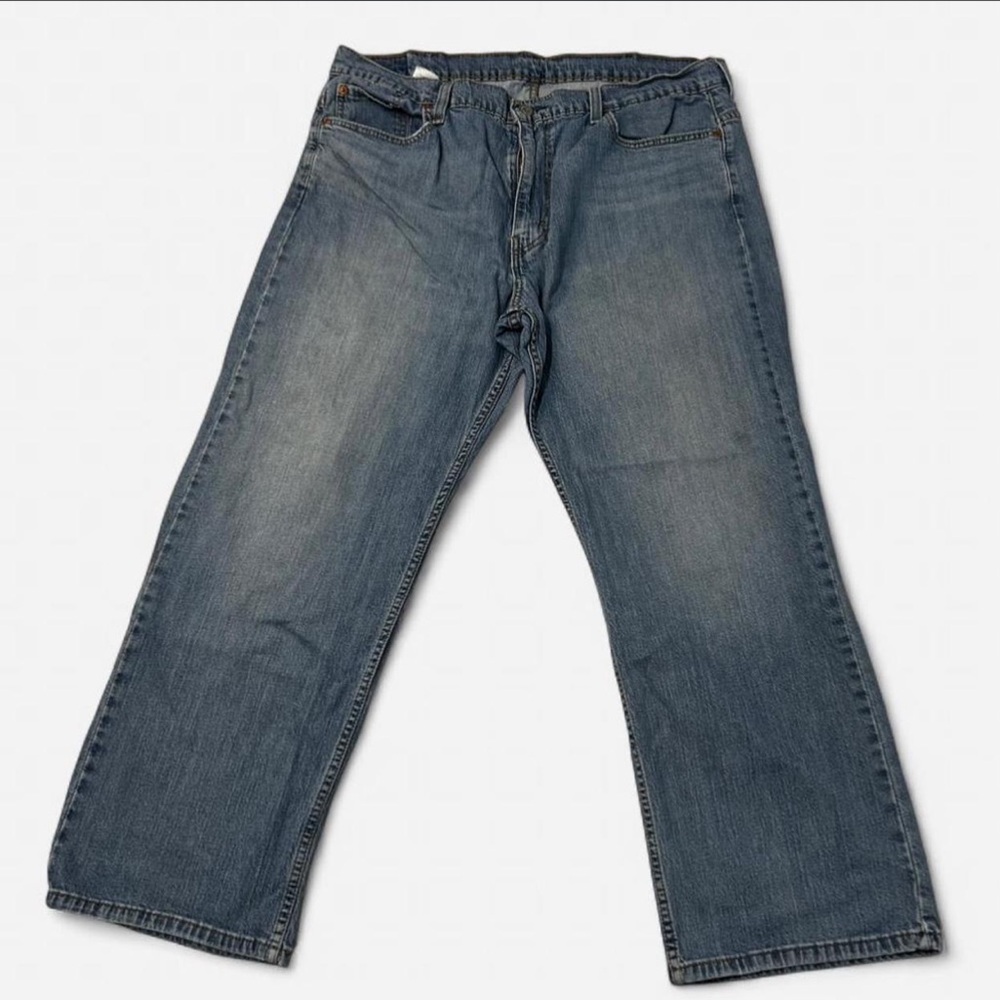 Classic Levi’s Relaxed-Fit,Faded Wash Blue Men’s Denim Jeans Utility Workwear